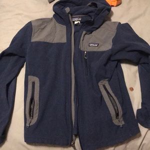 Men’s Blue full zip Patagonia fleece Medium